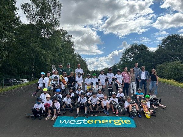 Skateboard-Workshop Westenergie 2024 VG Simmern-Rheinböllen. (Foto: Westenergie AG/Annalena Glöckner)